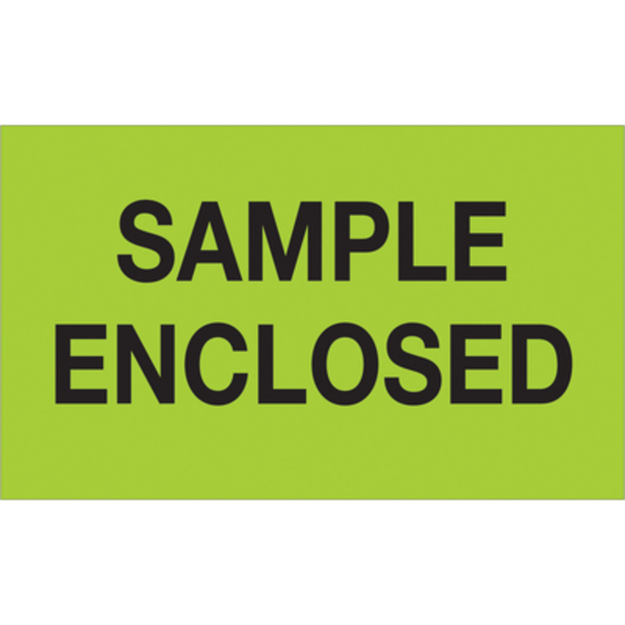3 x 5in. - "Samp Enclo (Fluo Green Label 500/CS, Model# DL1214